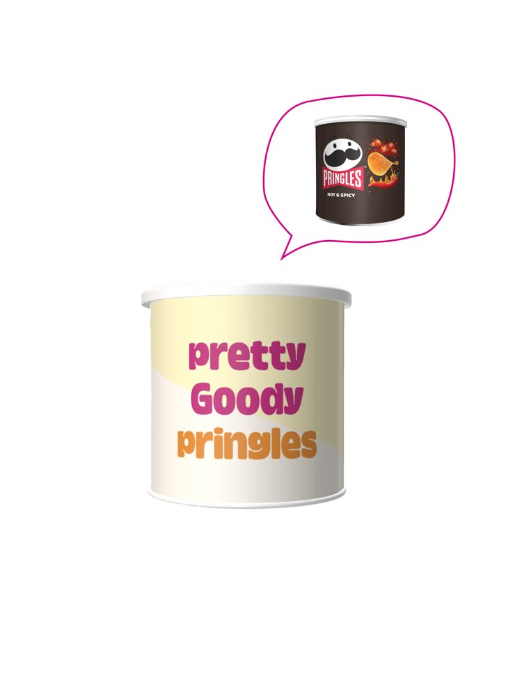 Pringles Hot & Spicy 40g med etiket